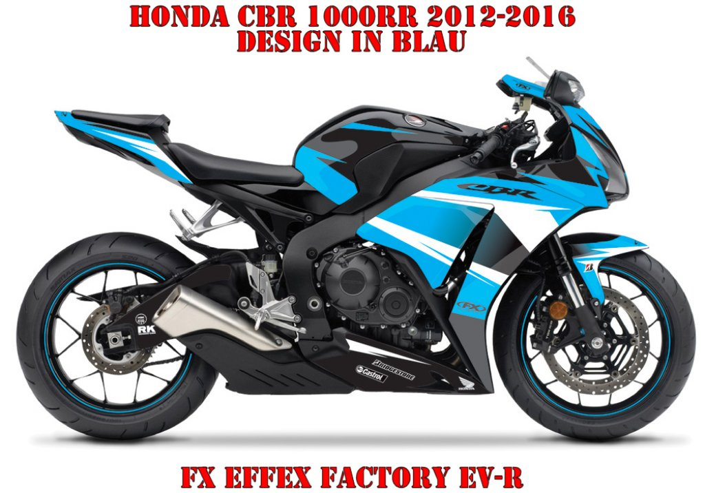 Beispiel Bild für die Farben, EV-R Blau für Honda CBR 1000RR 2012-2017